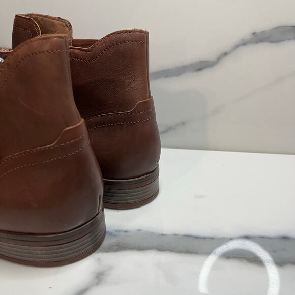 Clarks Collection Wmns Dk Brown Leather Trish Strap Boots Sz 12 Buckle Festival - Picture 4 of 7